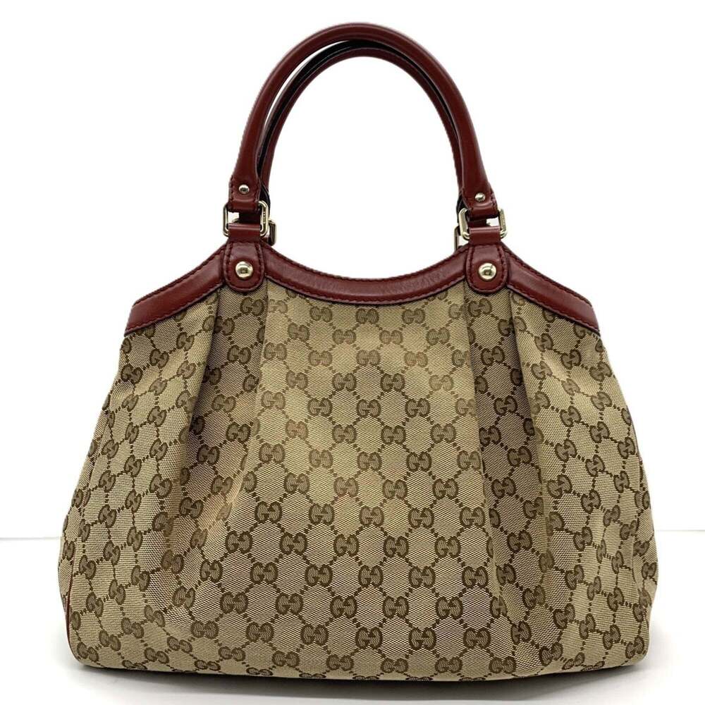 GUCCI Brown Leather Tote Bag - Picture 2 of 6